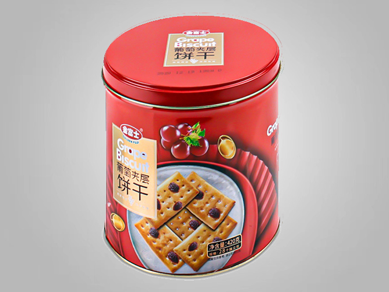 D148*161圆形饼干JS金沙(中国)股份有限公司官网,葡萄夹层饼干铁盒